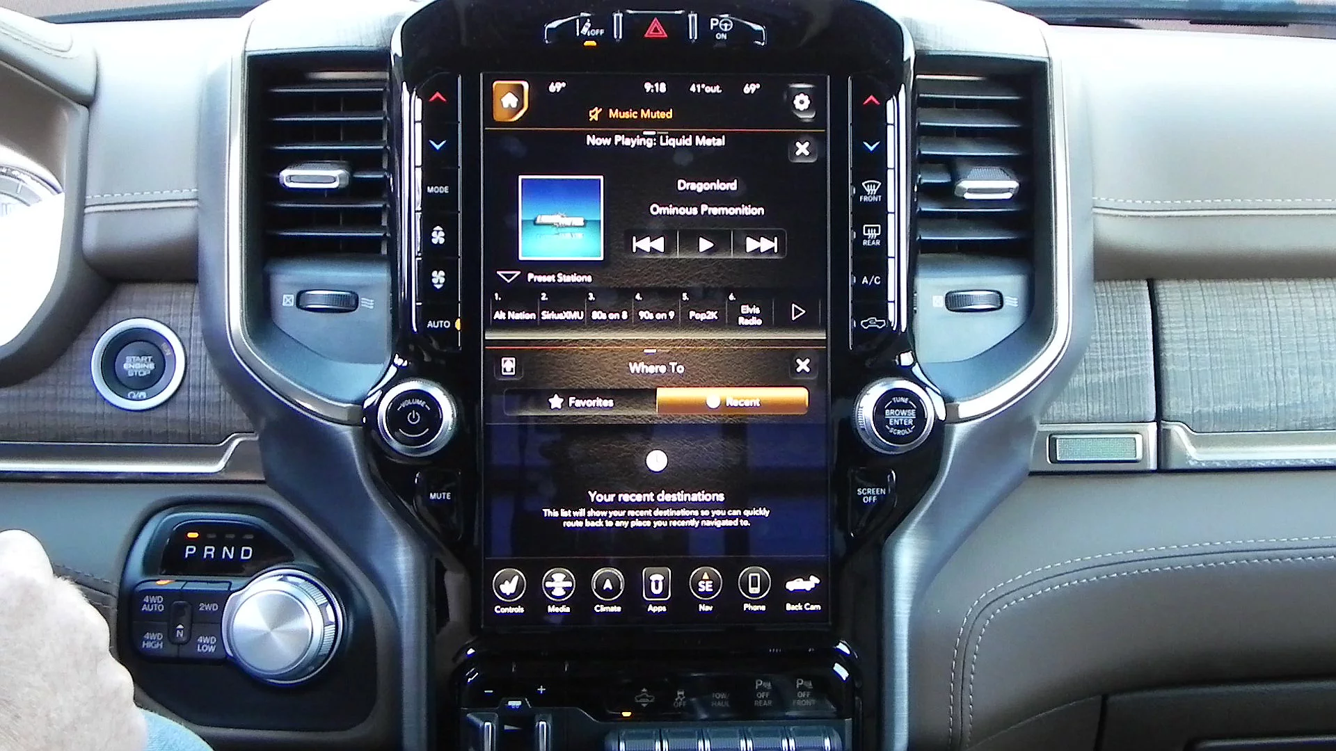 Most innovative on the 12-inch Uconnect screen is the split-screen capability with one item up top and another below
