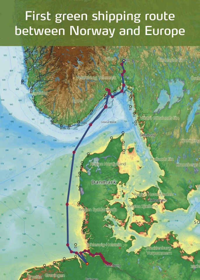 It's a relatively short route, but it'll still save somewhere around 11,000 tonnes of CO2 emissions per year