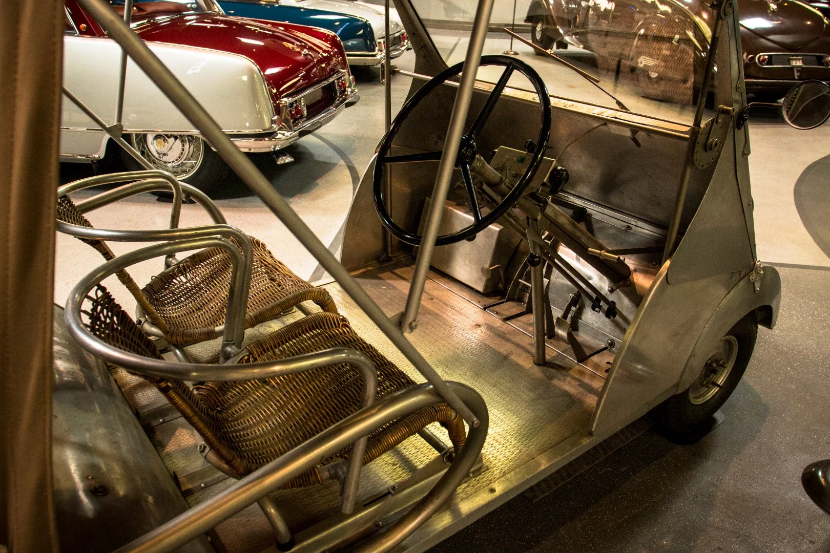 1953 Voisin Type C31 Biscooter: a low-cost option for cash-strapped post-war Europeans, this little fella used a humble 125cc two-stroke single from Gnome & Rhone. It never hit the market until the design was later licensed to Spanish firm Autonacional SA in Barcelona, who sold 12,000 units using a 197cc motor.
