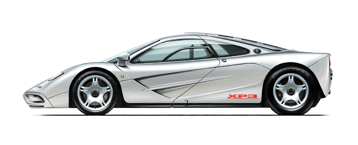 The McLaren F1 – Murray's first street car design and one of history's most iconic supercars