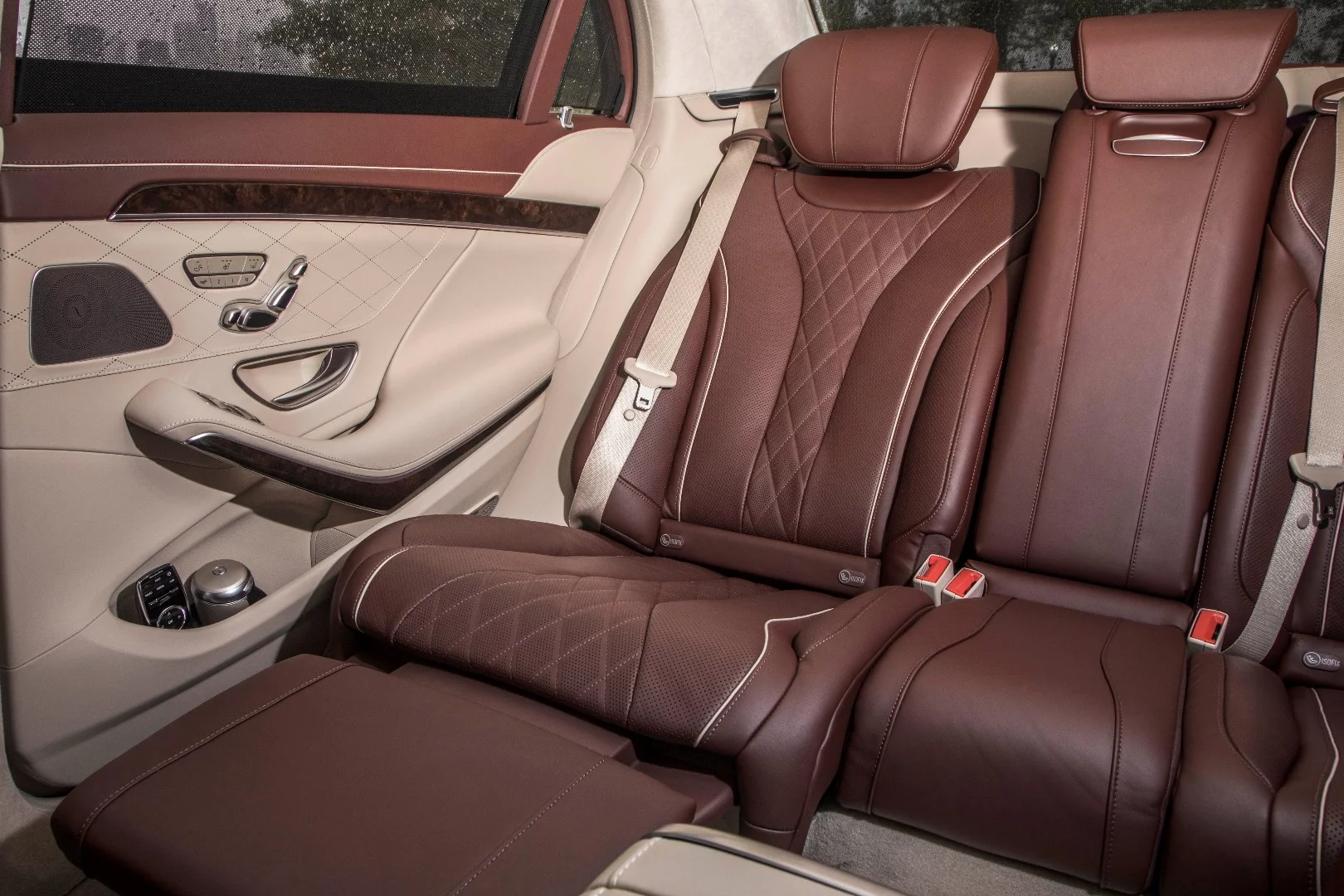 The standard back seat offers a bench for three, though that third will be cramped and uncomfortable