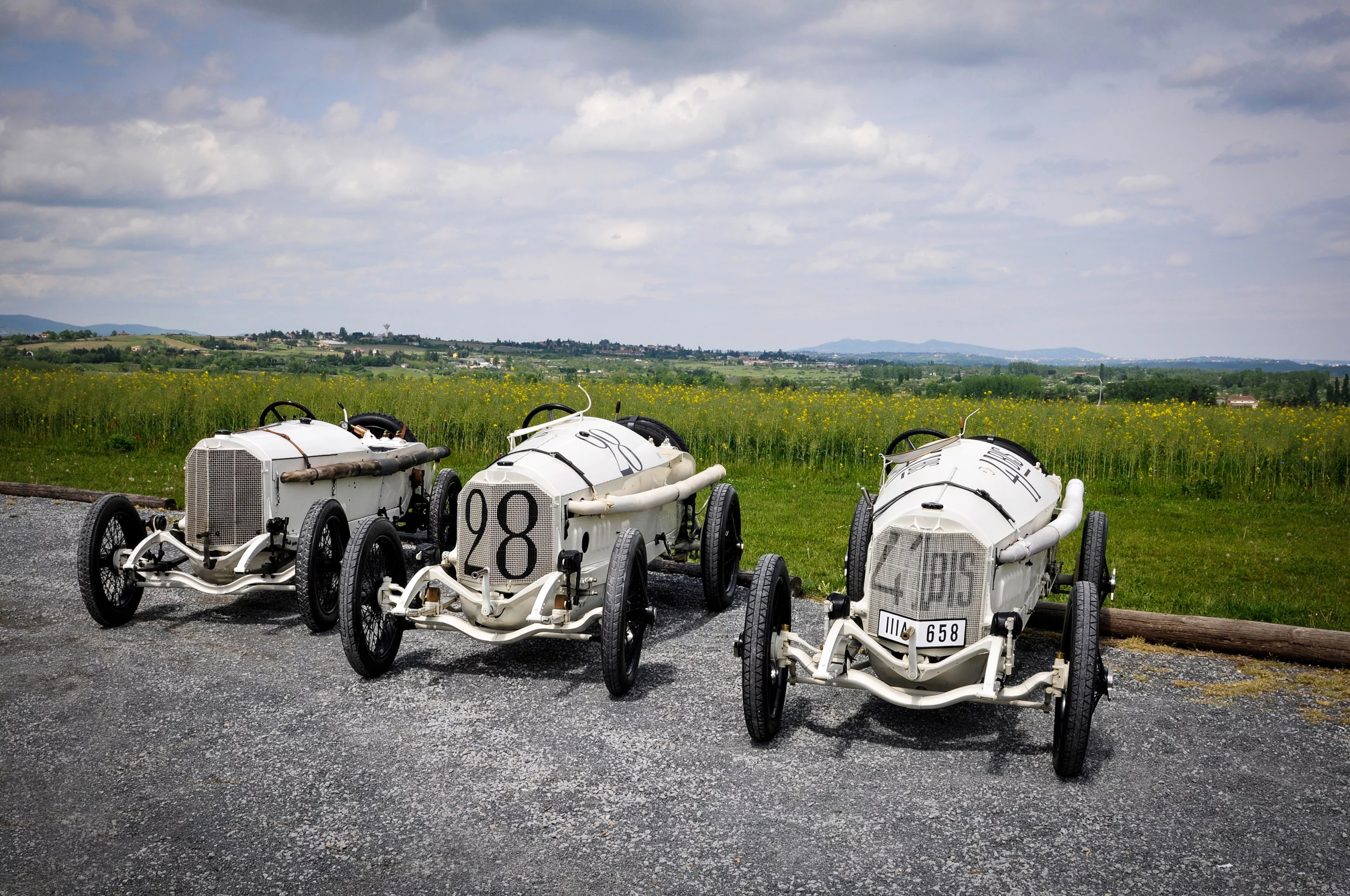 The three surviving 1914 Grand Prix racers are all in working order
