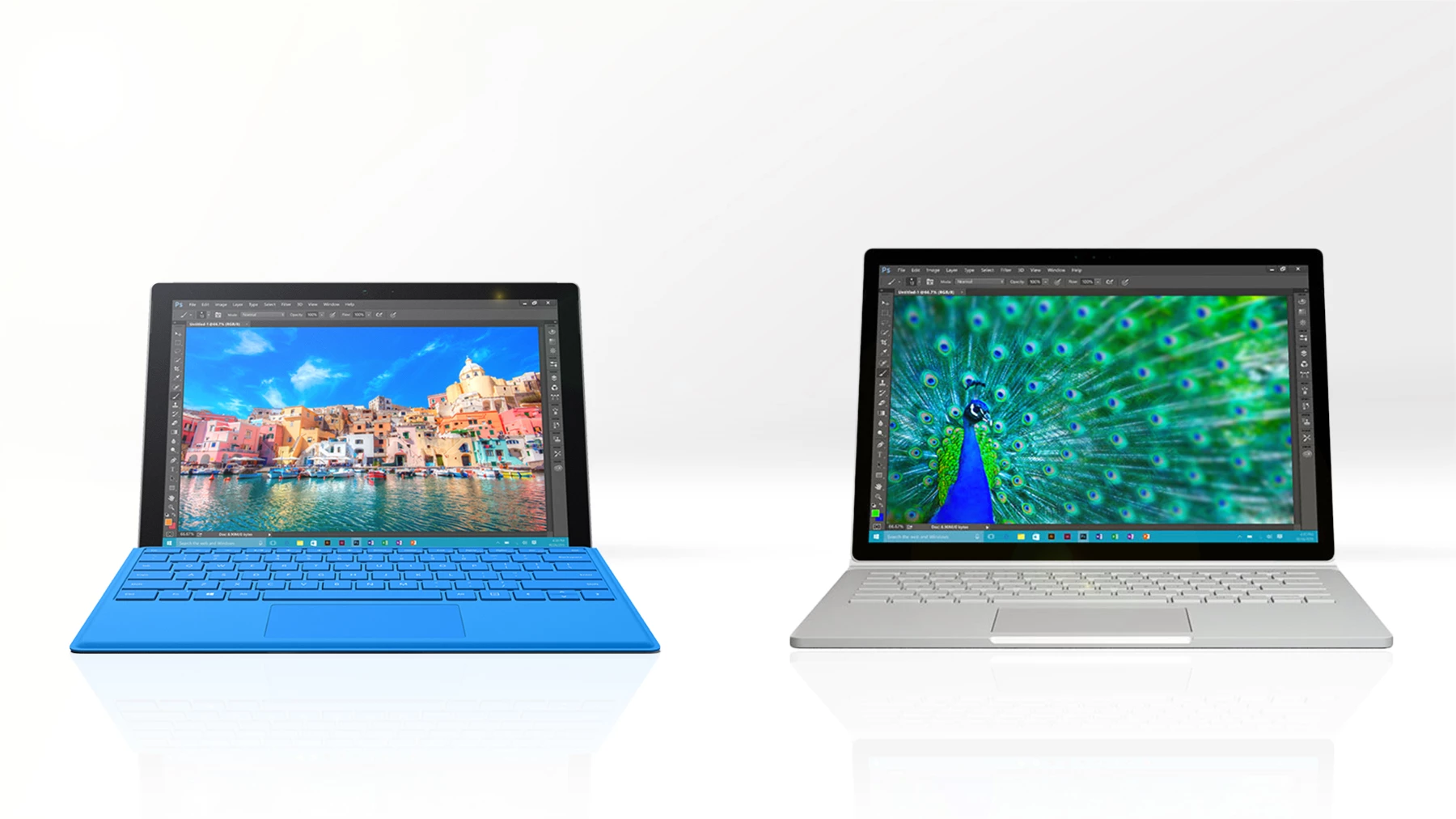 Surface buyers may have a tough decision in front of them this year with the Surface Pro 4 (left) and Surface Book