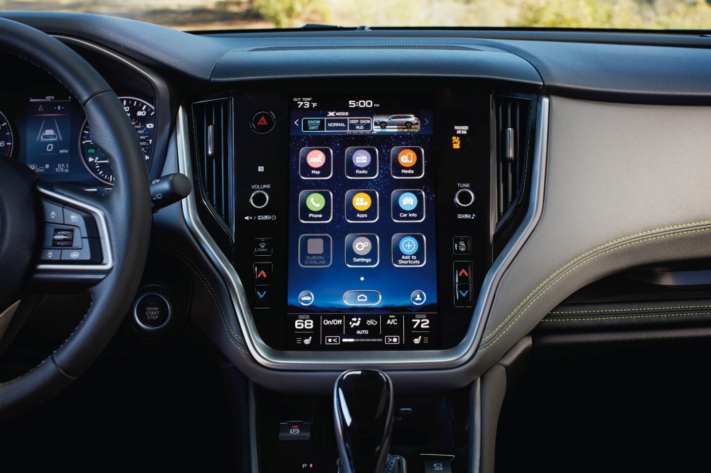 The new 11.6-in display is like a full tablet for information and control