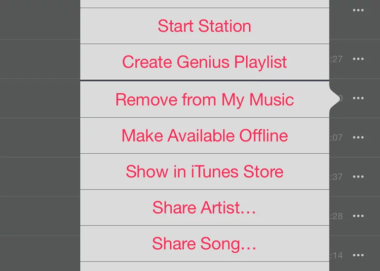 Any tracks can be cached for offline playback