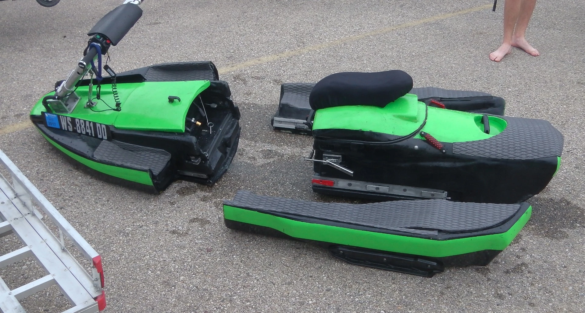 The BomBoard modular PWC comes in four parts