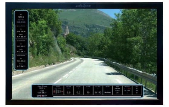 The rider's view of one of the mountain courses