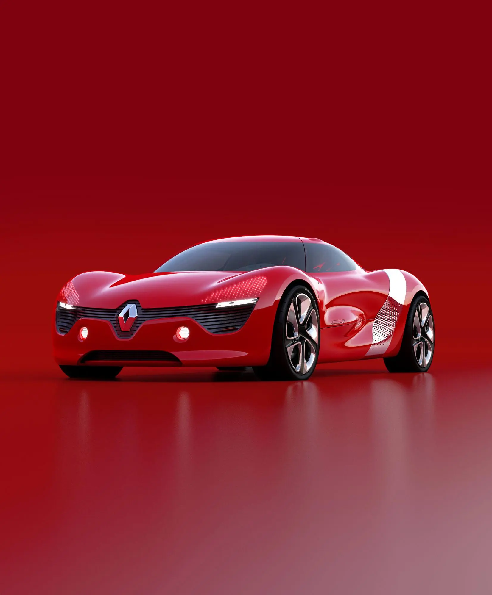 The Renault DeZir concept electric vehicle