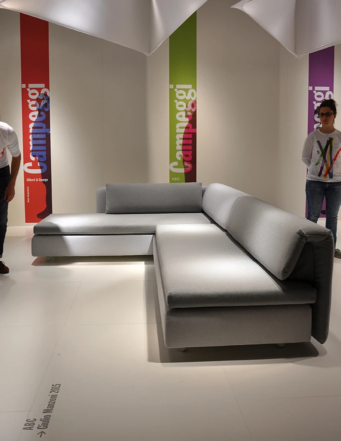 The ABC sofa is designed by Giulio Manzoni and stands for "Accommodating," "Beautiful" and "Comfortable" (Photo: Edoardo Campanale/Gizmag.com)