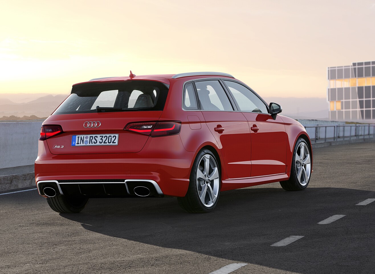 Twin exhausts hint at the RS3's potential