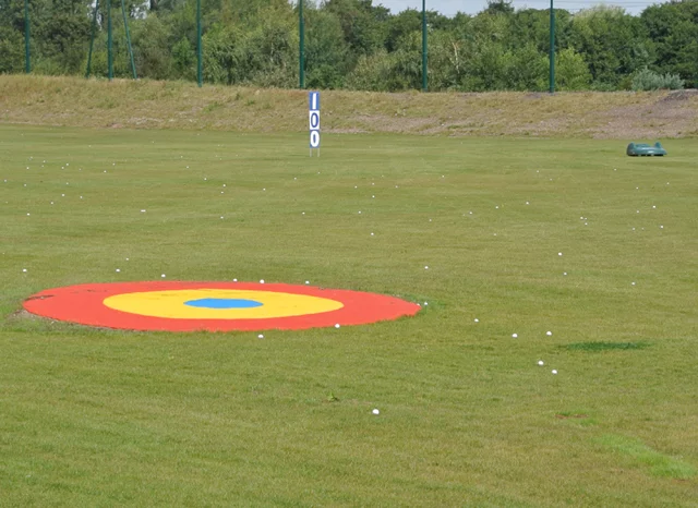 The system is designed for ranges covering an area of five to seven acres (0.02 to 0.028 sq km) and can apparently collect more than 10,000 balls a day