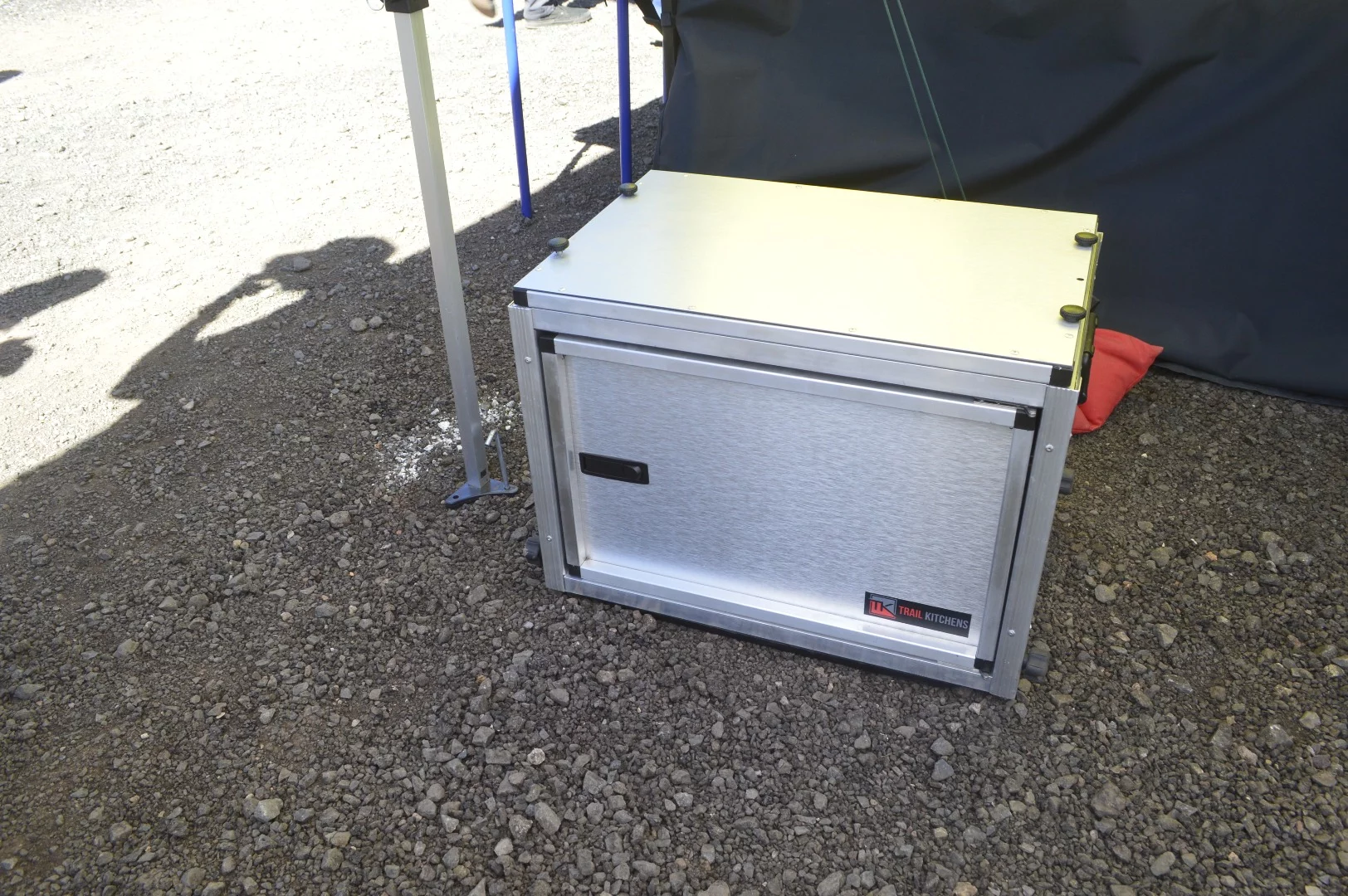 Trail Kitchens pack neatly into an easy-transport box before coming to life as the center of camp cooking
