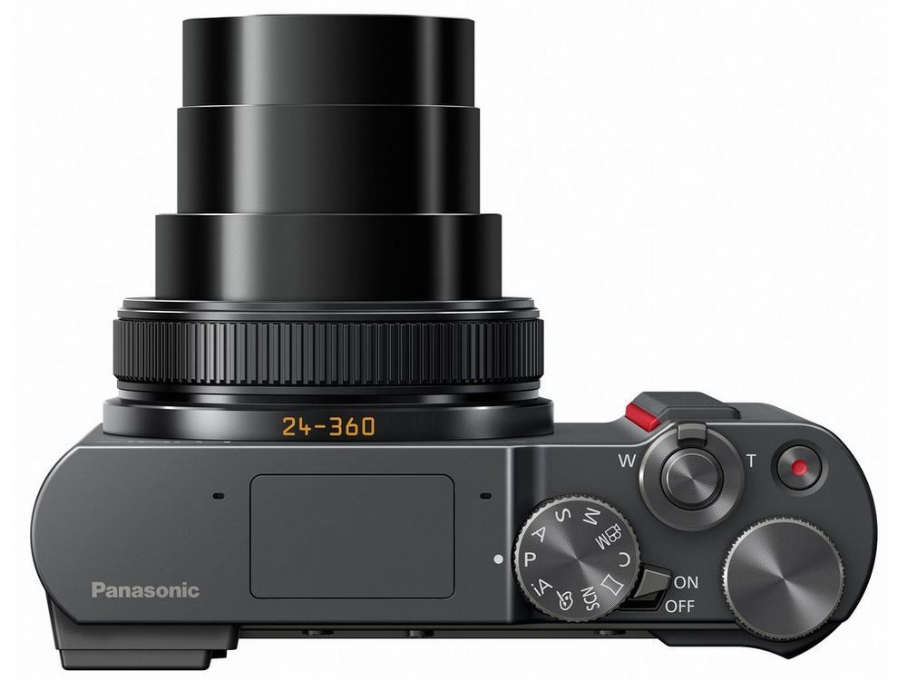 The Lumix DMC-ZS200 sports a 24-360 mm equivalent Leica DC Vario-Elmar ultra-wide angle lens
