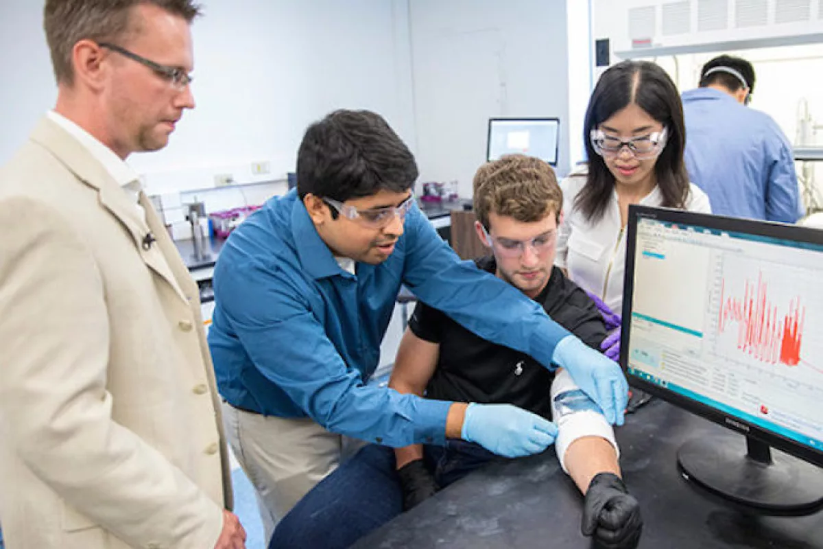 Researchers at Vanderbilt University have developed an ultra-thin material that can produce an electric charge from everyday human movements, such as bending an elbow