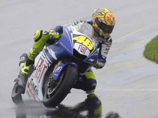 Rossi in the wet at Indianapolis
