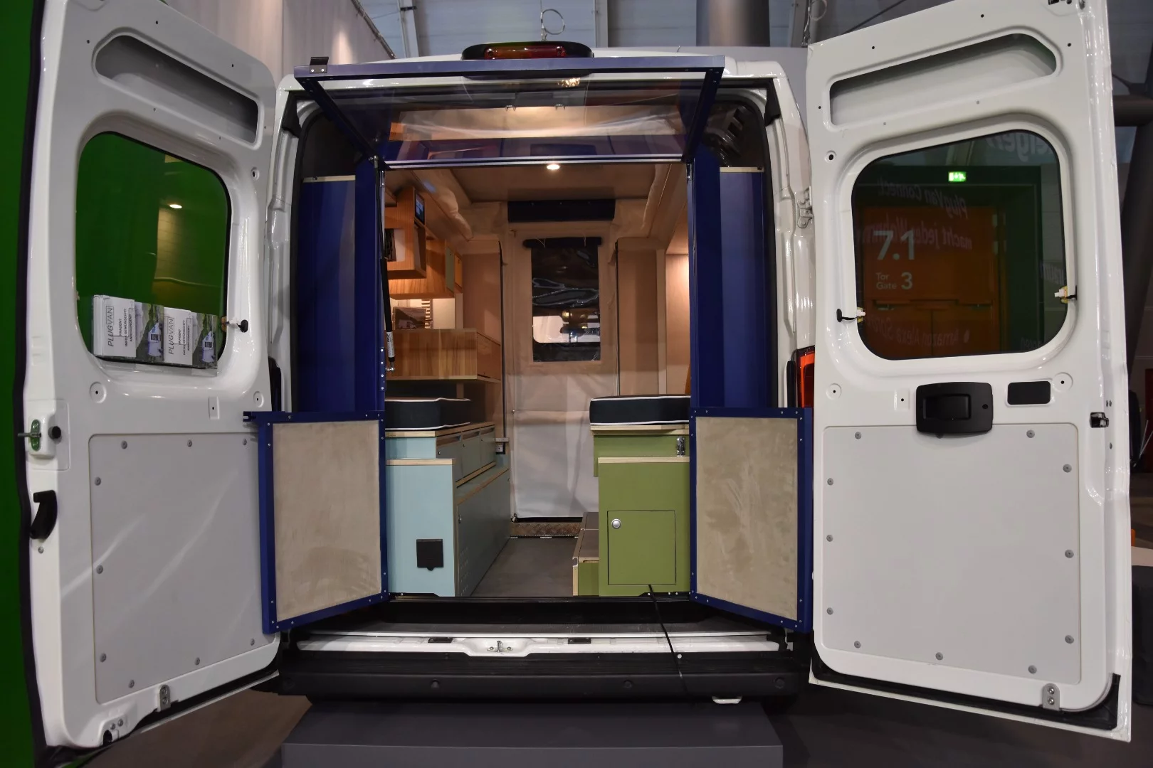 PlugVan imagines its module as a sort of pickup camper for cargo vans