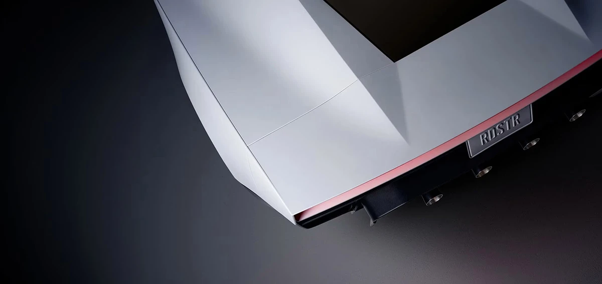 The whole rear end is a large active wing, and the diffuser towards the bottom features four thrusters for acceleration