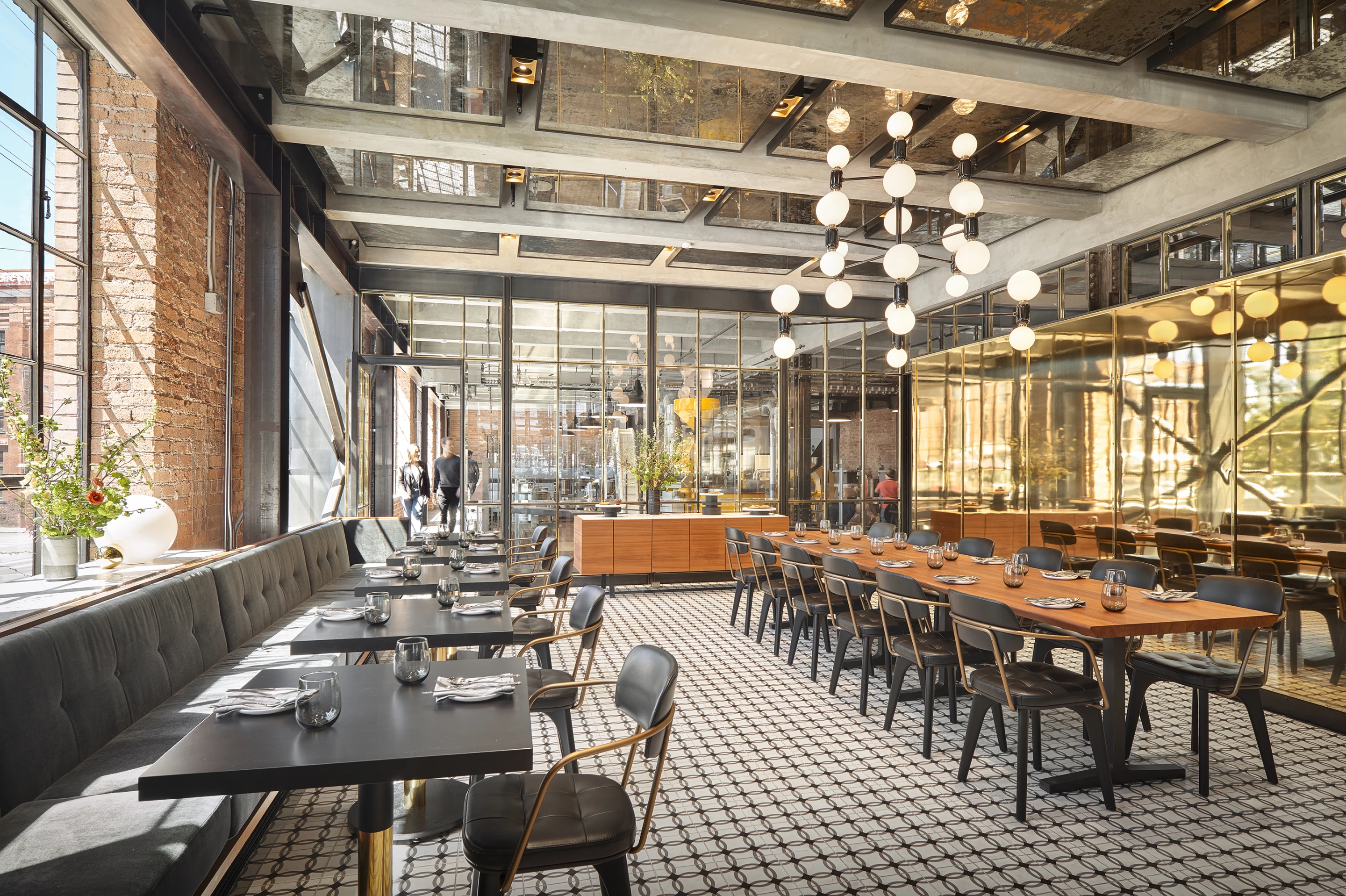 Dandelion Chocolate Factory's new home includes production space, a cafe, an elegant tasting station, and a retail area