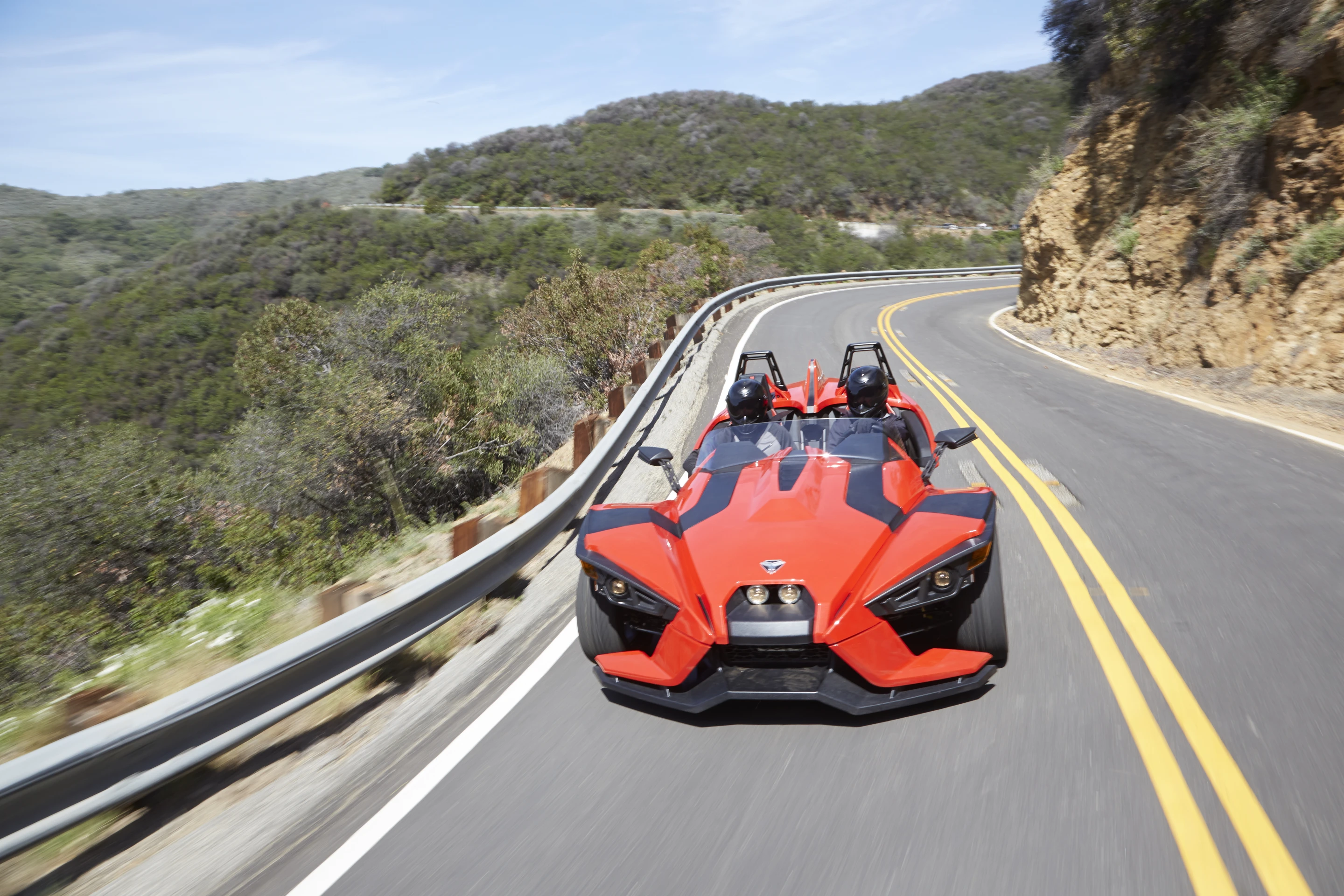 The steel chassis rides just five inches off the ground