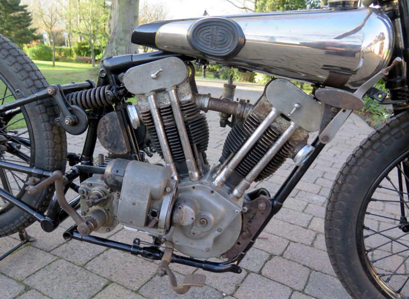 This 1930 Brough Superior SS100 basketcase set a new world auction record of £425,500 ($561,556) for the marque at H&H Classics National Motorcycle Museum Sale in the United Kingdom on March 2, 2019.