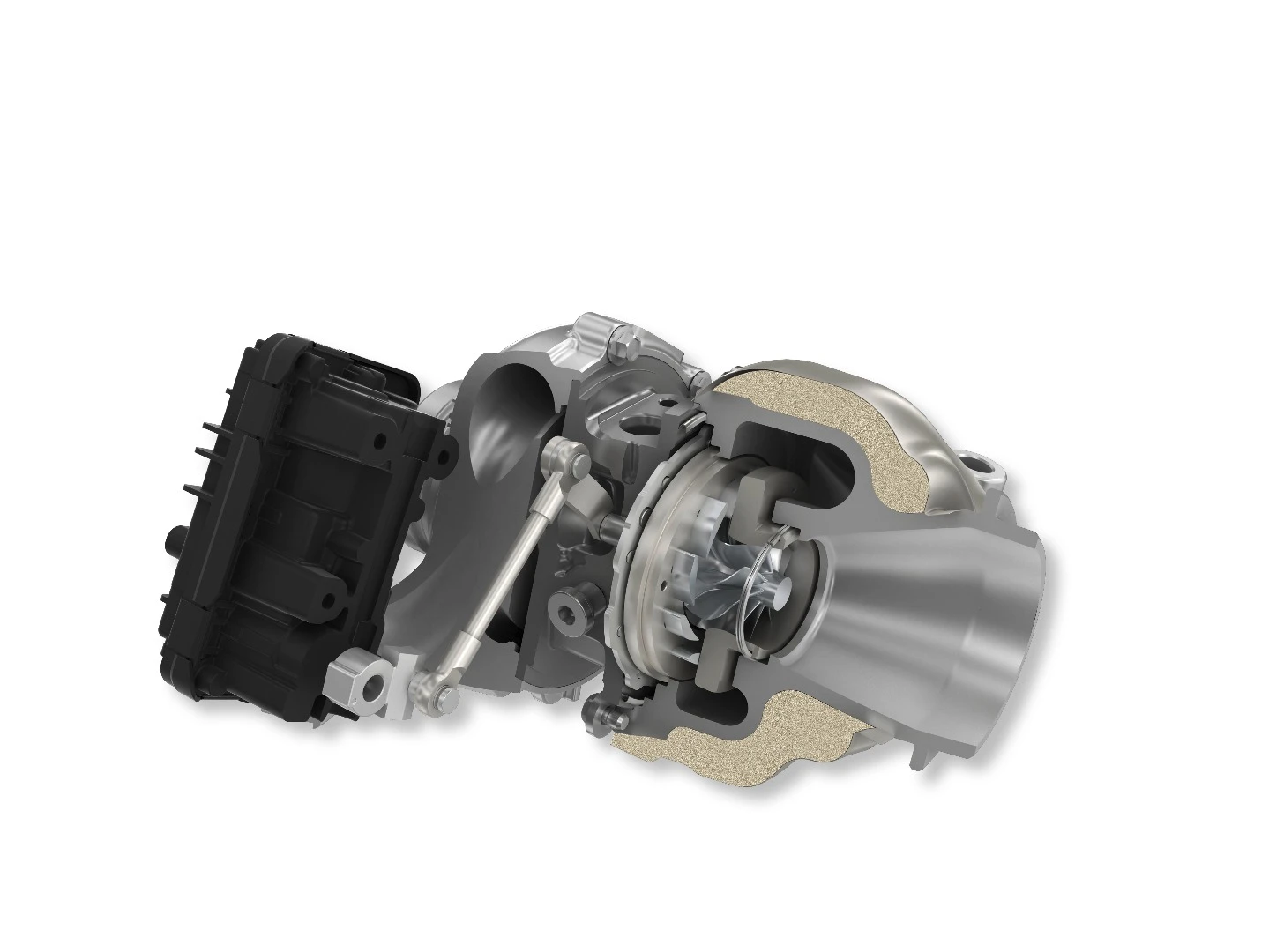 A single-stage turbocharger has been opted for, reducing complexity and size for the new Mercedes-Benz engine