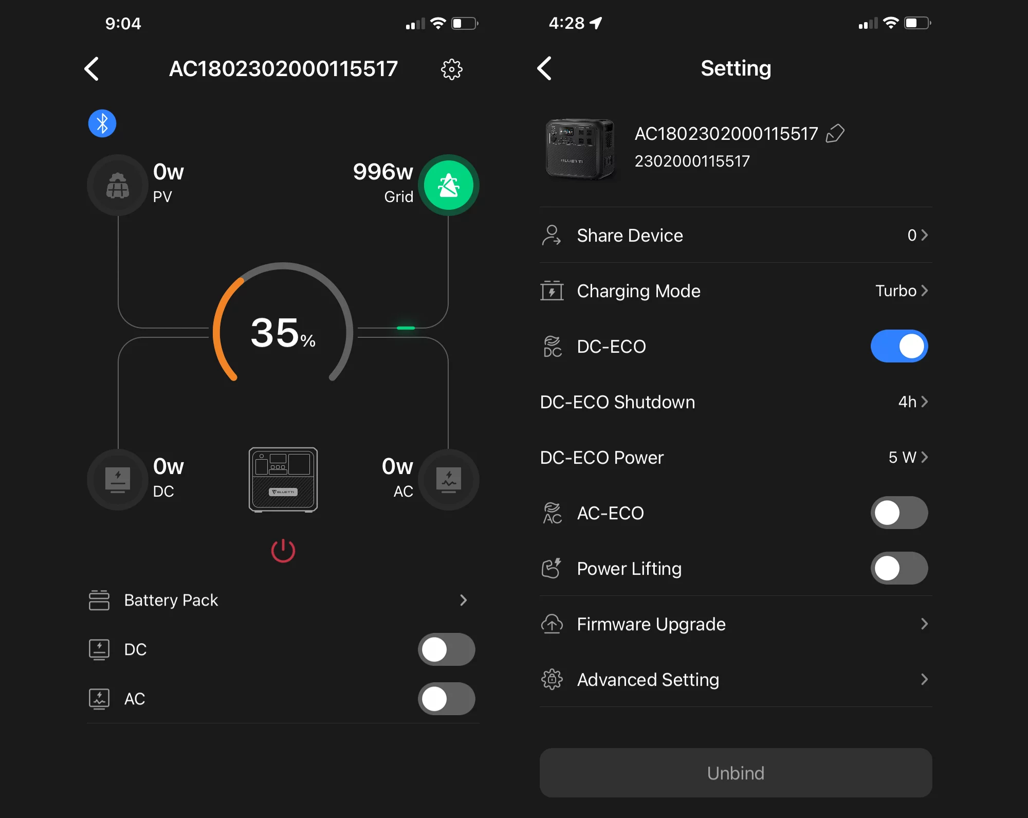 A companion app lets you monitor charge levels and operate some of the key settings remotely