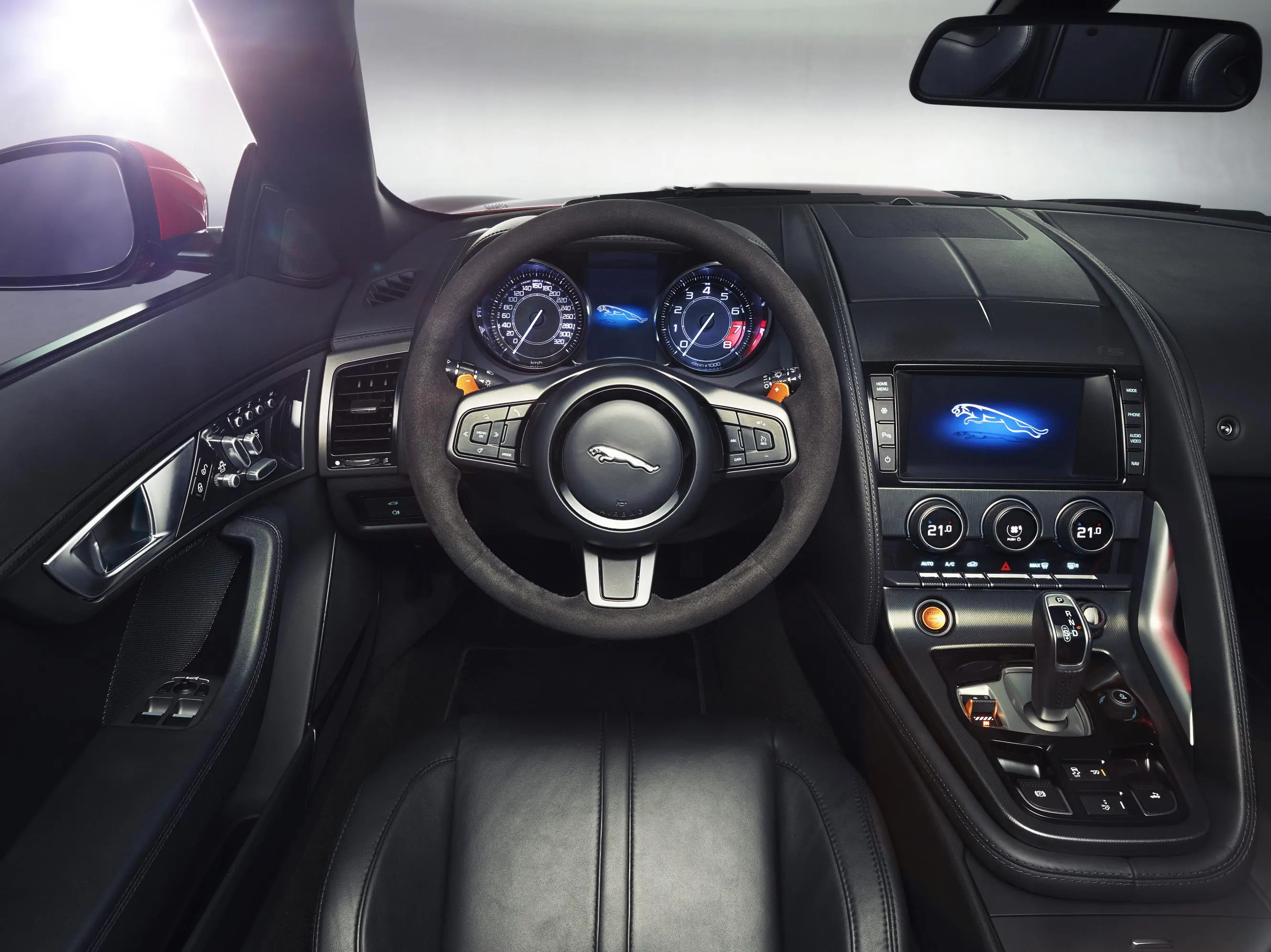 The cockpit is designed for serious, enjoyable driving