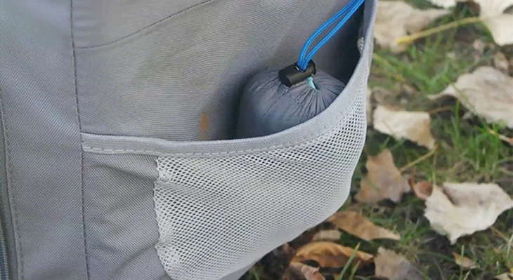 The DayLite Hammock can can be stuffed into a tiny, fist-sized carry sack for easy transport