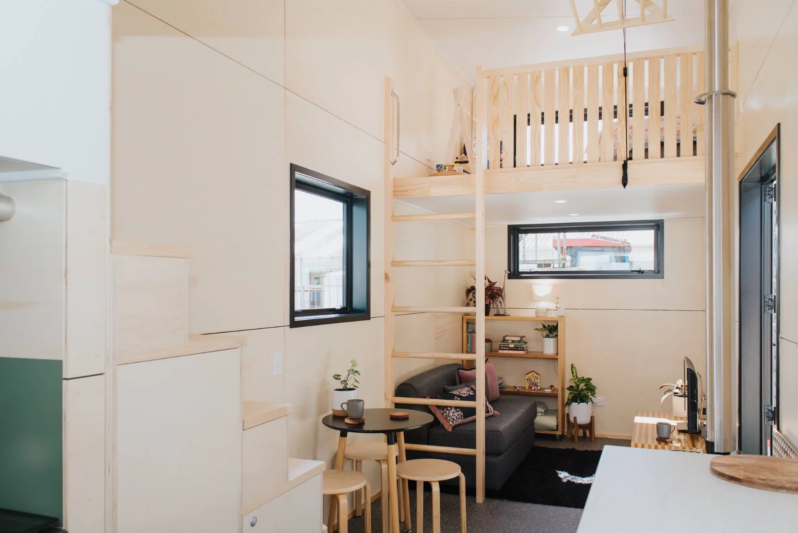 La Sombra Tiny House has two loft bedrooms