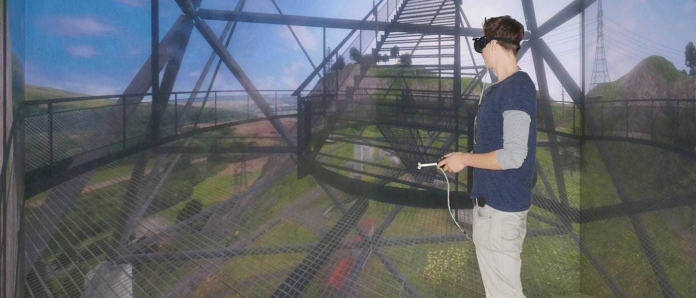 Even though the subject knows it is fake, exposure to great heights in a virtual reality headset still triggers an anxiety response in sufferers