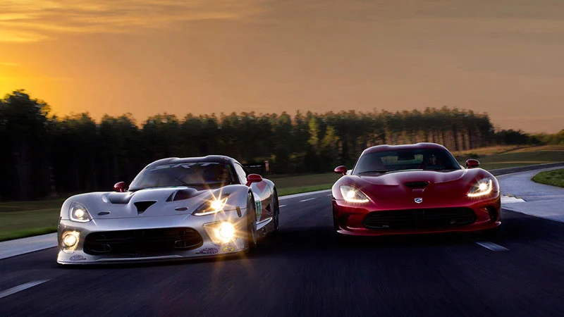 The 2013 SRT Viper GTS in race trim with the STR Viper