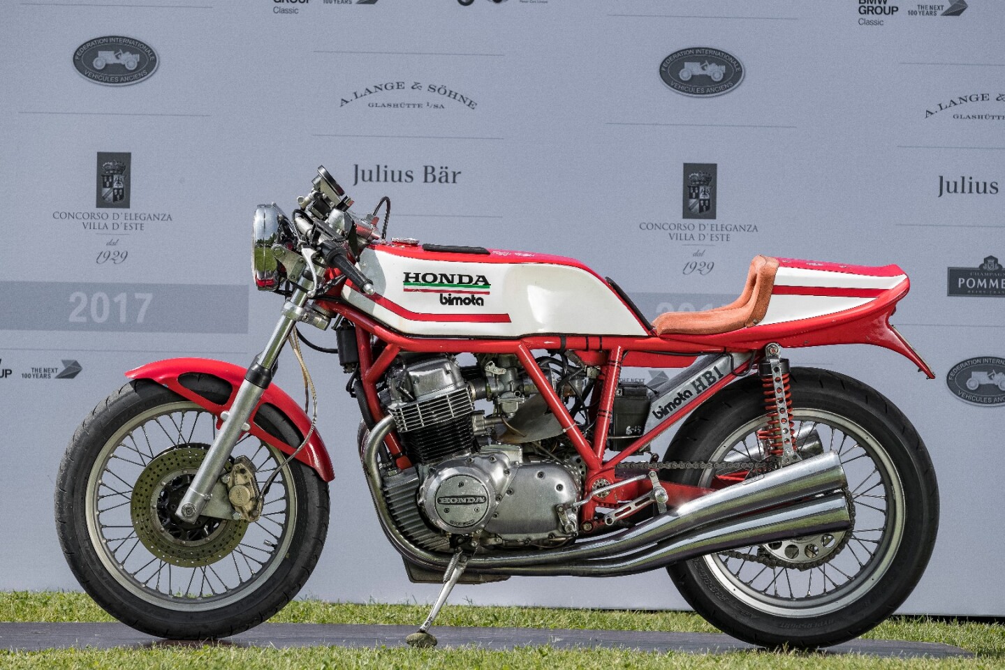 The 1975 Bimota Honda HB1 from Collezione Zappieri won the Class D: Framed in Europe category at Villa d'Este.