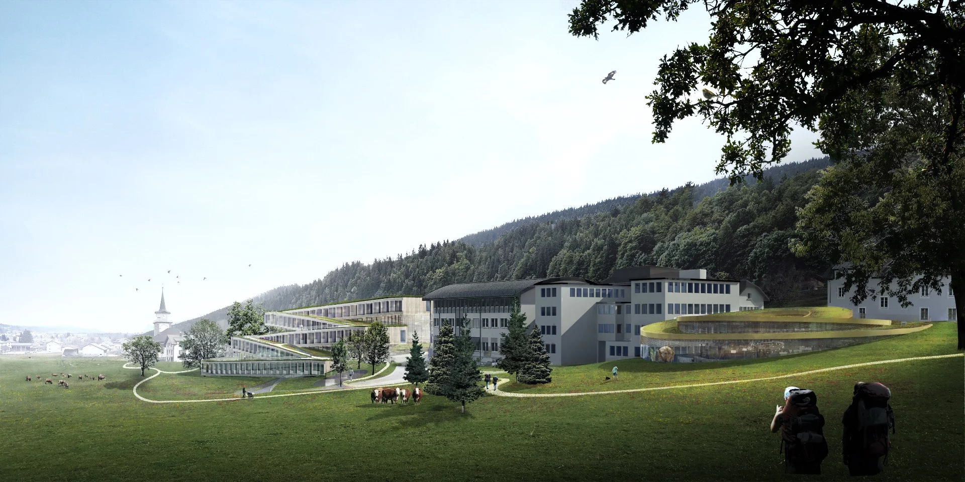 The Audemars Piguet Hôtel des Horlogers will have a total floorspace of 7,000 sq m (75,300 sq ft)