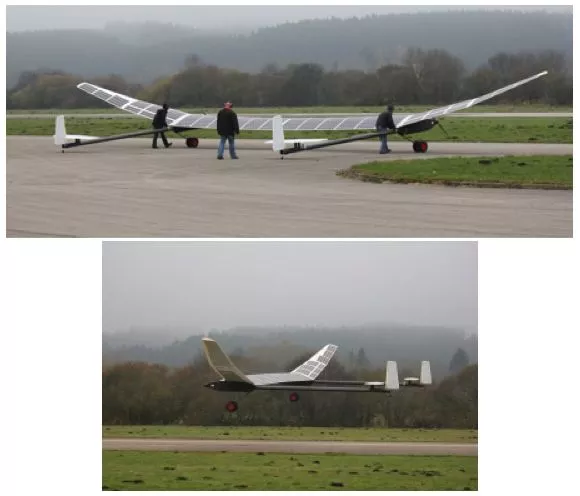 Germany's DLR Institute of Robotics and Mechatronics flew its unmanned solar-powered ELHASPA aircraft for the first time this month