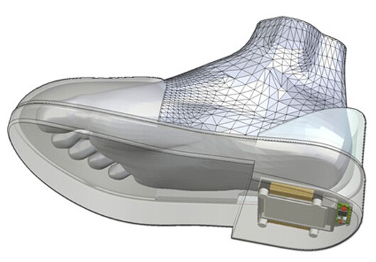 The GPS Shoes embed GPS technology in the sole of the shoe