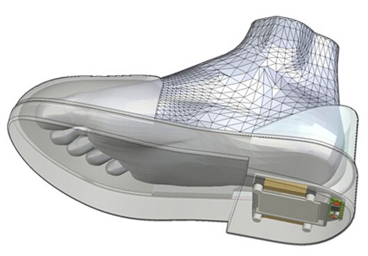 Comfort shoes with embedded GPS to keep track of Alzheimer's patients