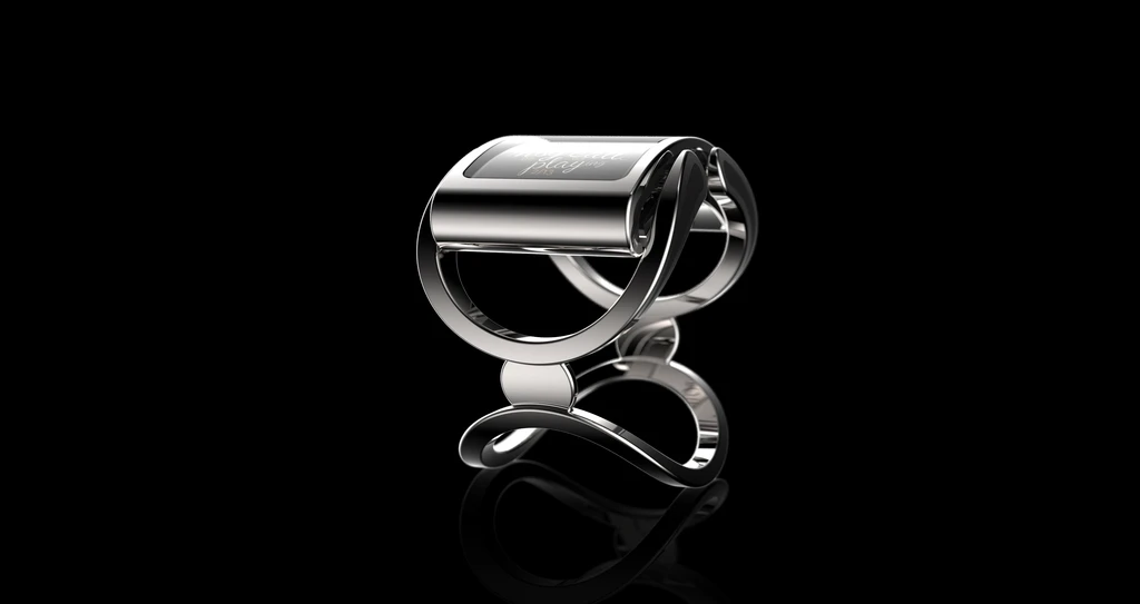 The Ibis features a stainless steel and crystal body, the design of which was inspired by a flying bird spreading its wings to protect a younger bird on its back
