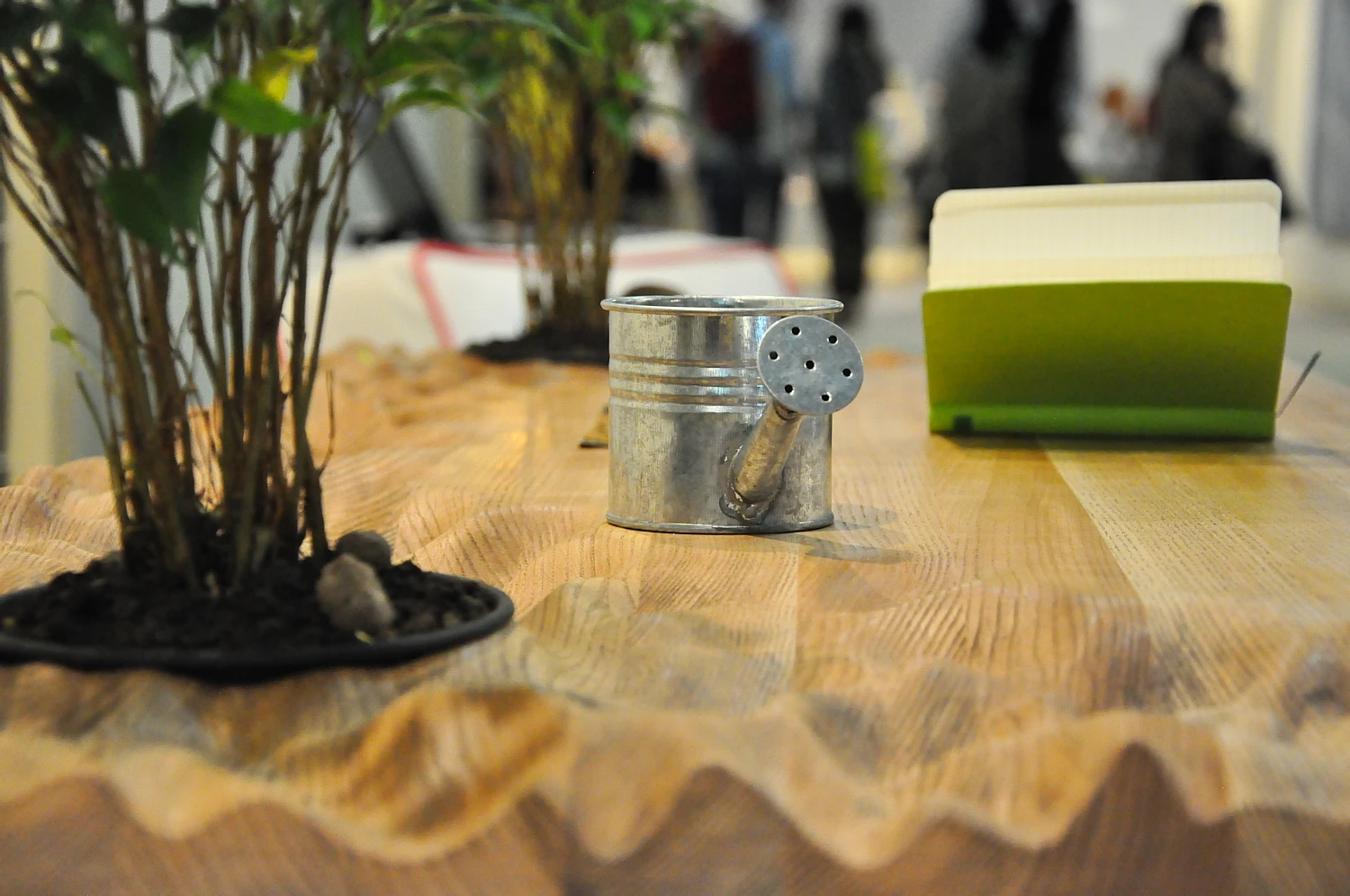 Details of this gorgeous wooden desk by Ekaterina Lyubimova, Russia