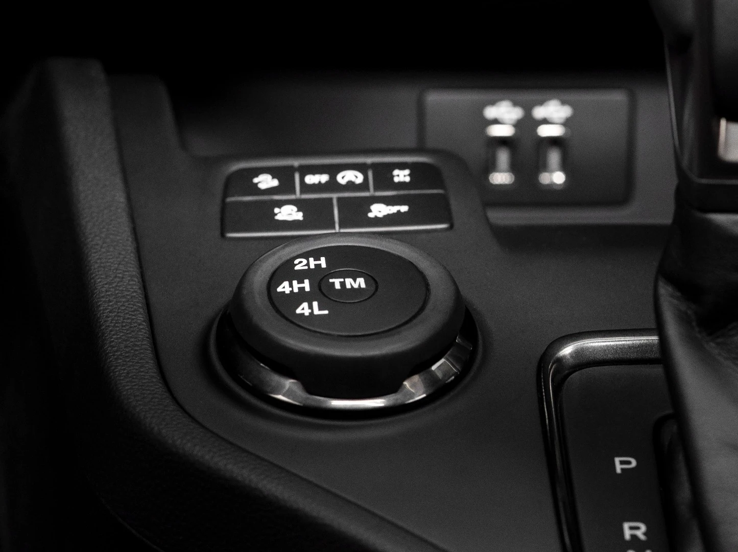 4WD Ranger models include 2 high, 4 high and 4 low modes