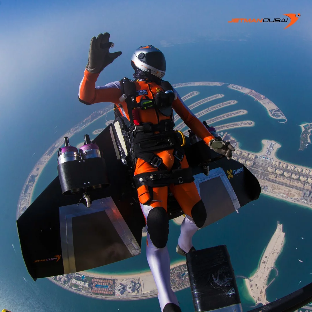 "If I'm in a spin, for example, and I have to release the wing and if it hits my head, I'm unconscious." —Yves Rossy