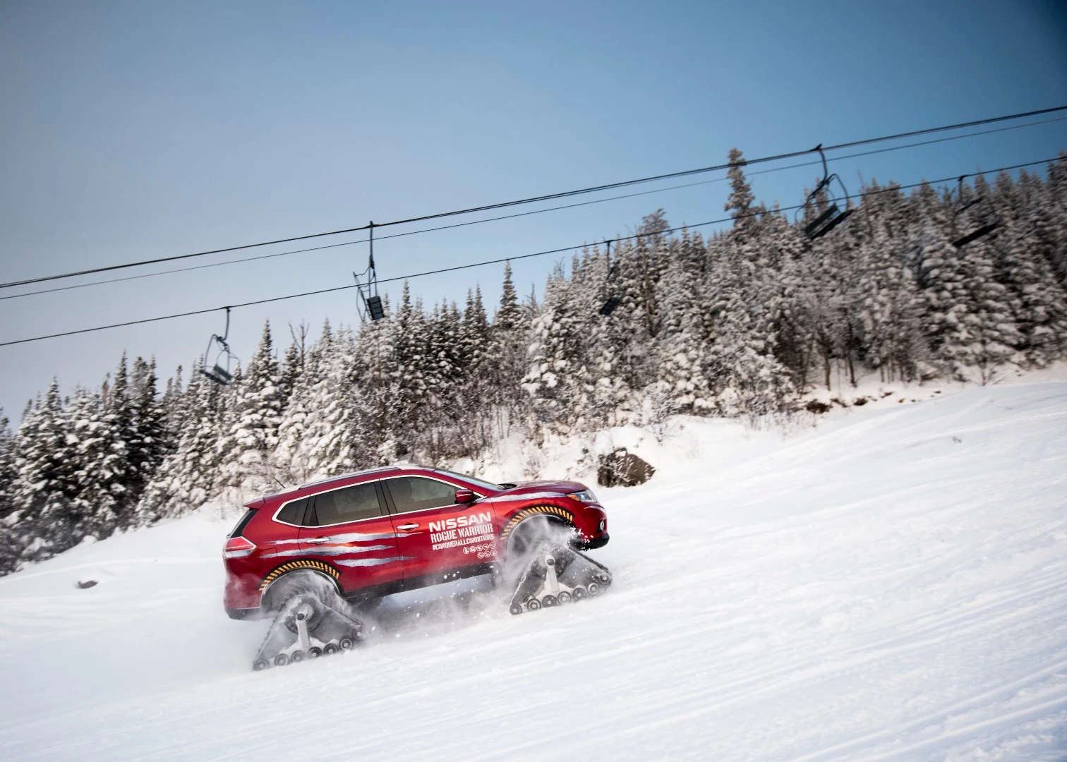 Nissan says the Rogue Warrior can scale 45-degree grades