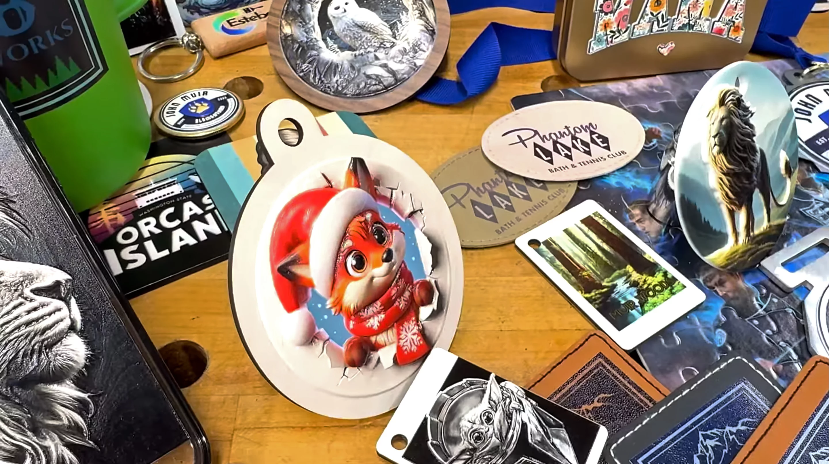 Christmas ornaments and more are a total cinch on the EufyMake E1, as shown by Six Eight Woodworks