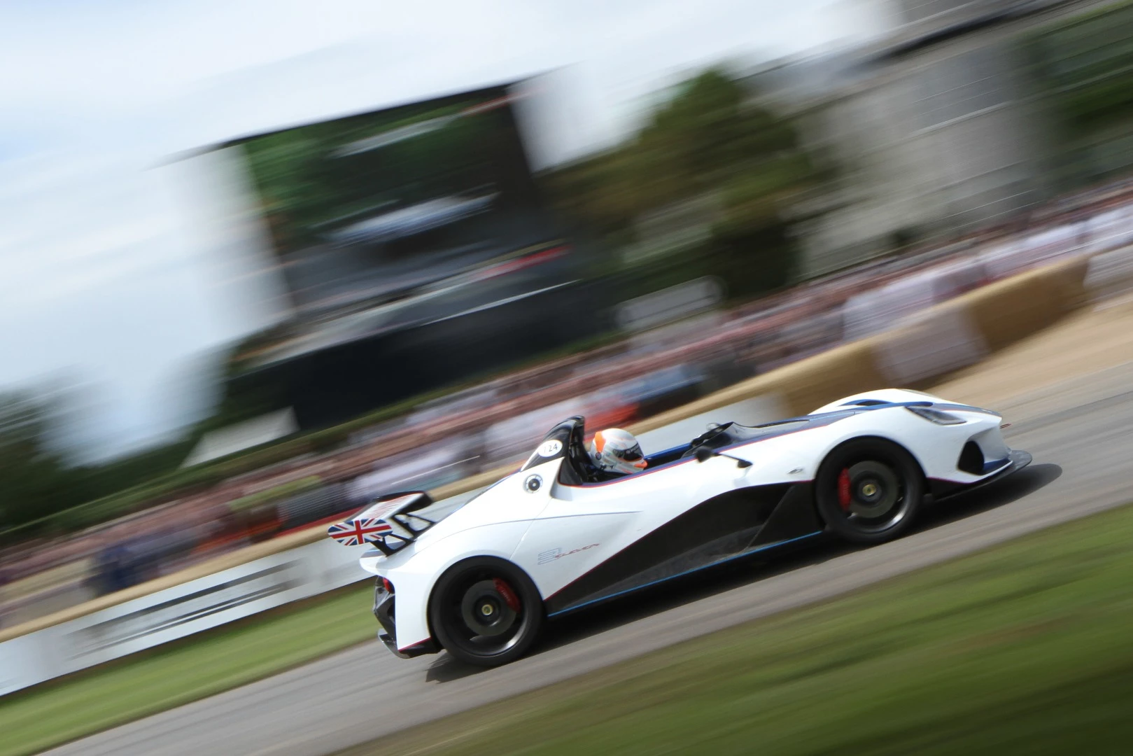 The Lotus 3-Eleven celebrates its British heritage with that rear wing