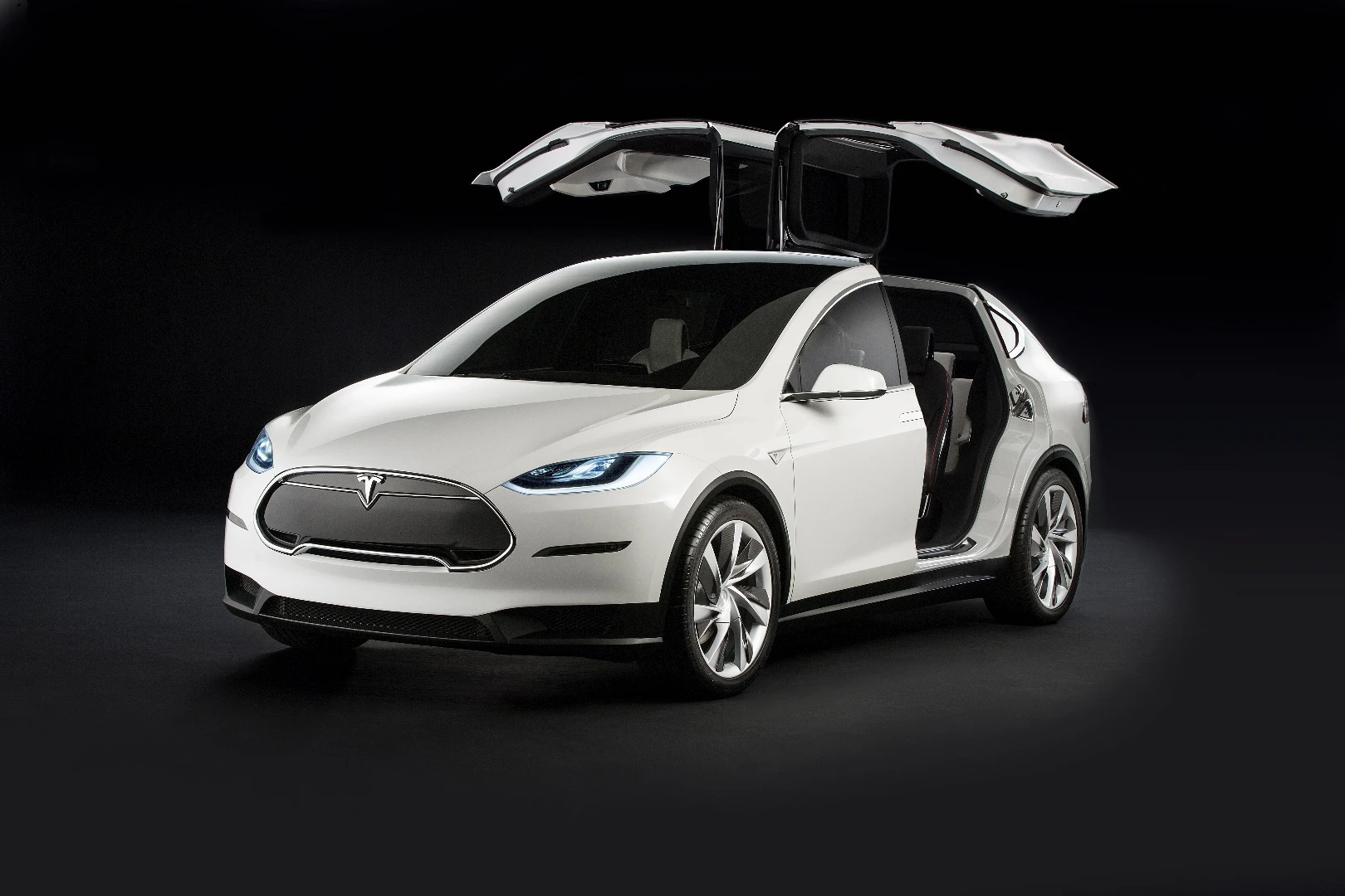 The Model X concept has barely been changed in the transtion to production car - the car launched today look almost identical to this concept