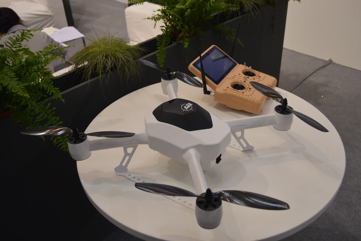 The AEE F50 is a complex quadcopter system that can be controlled via remote or sent out unmanned