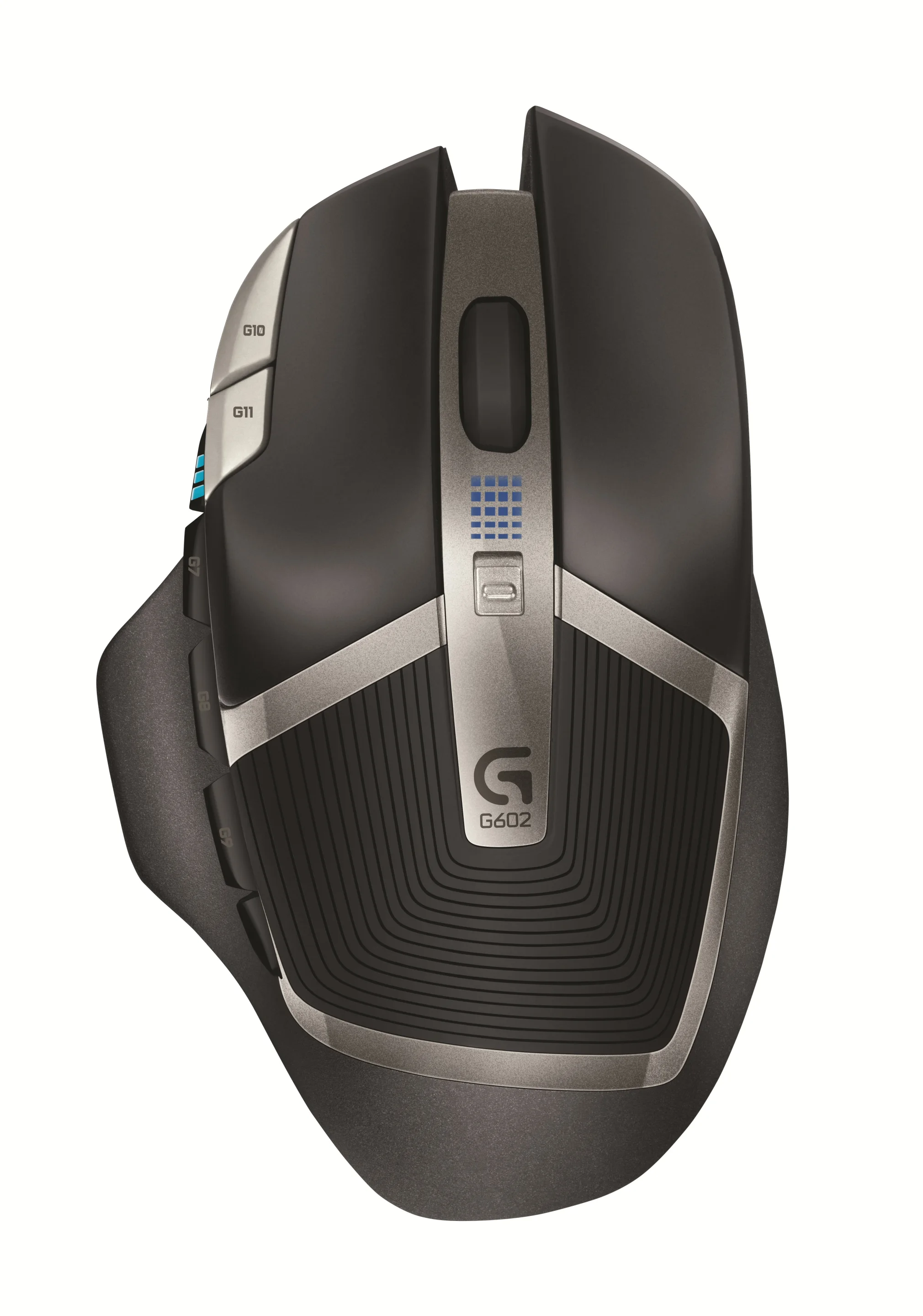 Users can temporarily shift the LED-illuminated optical sensor from the nippy high setting to 250 DPI for precision targeting by holding down a command button