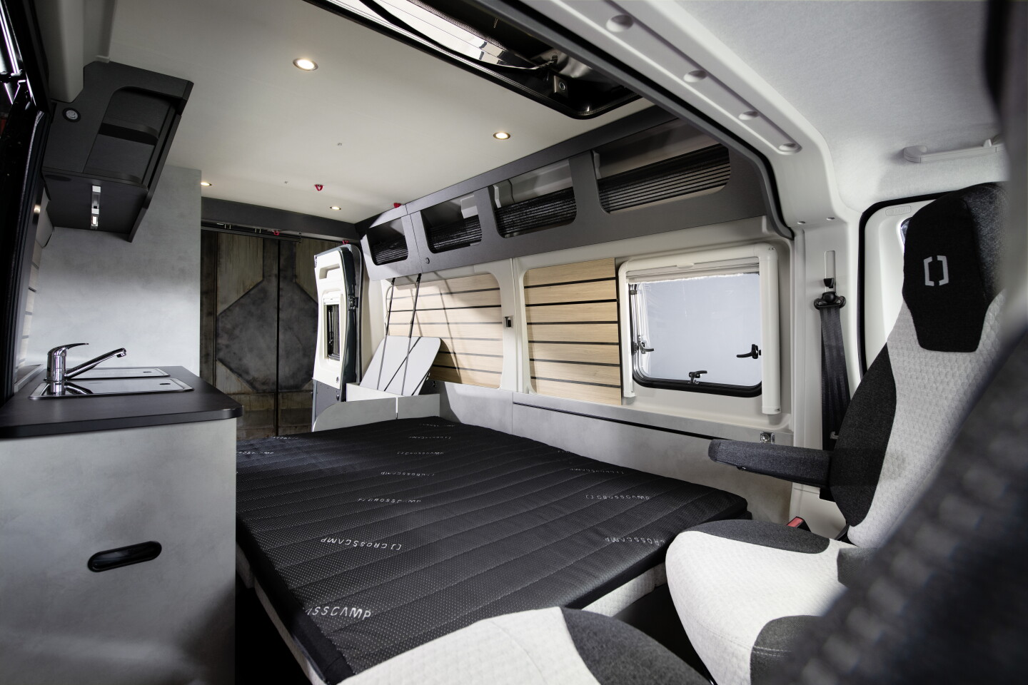 The Flex 541 bed set up for overnight