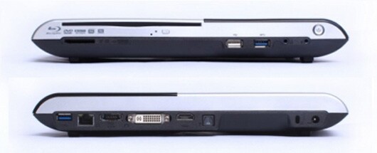 Ports on the Zotac Zbox Blu-ray series