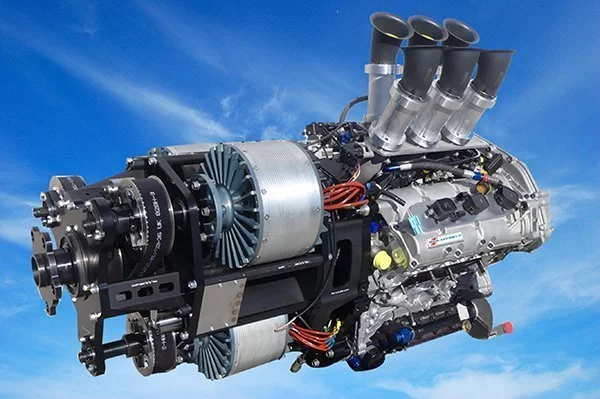 The VoltAero hybrid powertrain can run in multiple modes