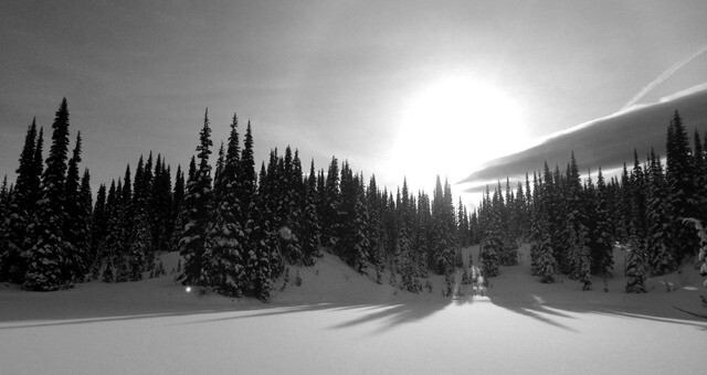 A photo of a winter scene taken with a Moment lens